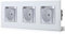 BSEED 16Amp AC-Steckdose mit wasserdichten Doppelsteckdosen EU-Standard mit Deckel 228mm*86mm Weiß