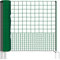 VOSS.farming Geflügelnetz 25m, 125cm Hühnerzaun, Hühnernetz, Geflügelzaun, Hundenetz, Hundezaun, 11 Pfähle 2 Spitzen grün, ohne Strom