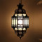 Casa Moro Orientalische Lampe Lamia Höhe 60 cm Ø 26 cm aus Metall & Milch-Glas | Kunsthandwerk aus Marrakesch | Prachtvolle marokkanische Pendelleuchte wie aus 1001 Nacht | L1361