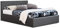 Modernique® Grey Fabric Ottoman Storage Bed, 3ft Grey Linen Gas Lift Up Storage Bed in Single Sized Bed Frame (Single (3FT))