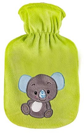 0,8 Liter Gummi-Wärmflasche mit Velourbezug Koala Chloe