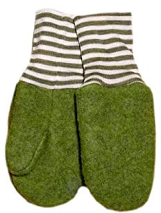 PICKAPOOH Baby und Kinder Bio-Fleecehandschuhe, Moos, Gr. 3 (bis 4 Jahre)