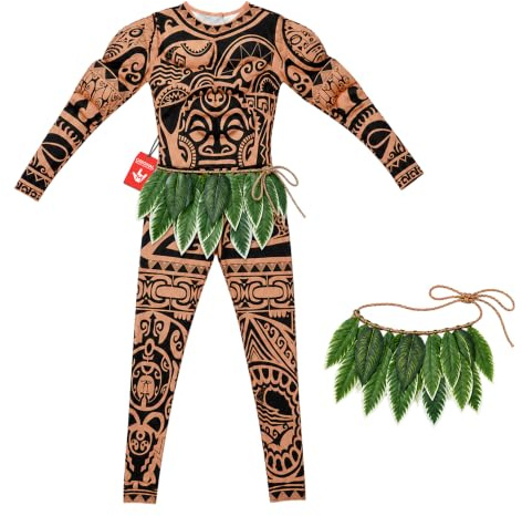 Morph Maui Kostüm für Herren, Karneval und Fasching Verkleidung Erwachsene, Männer Kostüm für Mottoparty oder Halloween – XXL