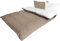 MB Warenhandel24 Bettwäsche 2-Teilige Hochwertige Renforcé aus 100% Baumwolle Uni Wende Creme/Taupe 1X 135x200 Bettbezug + 1X 80x80 Kissenbezug
