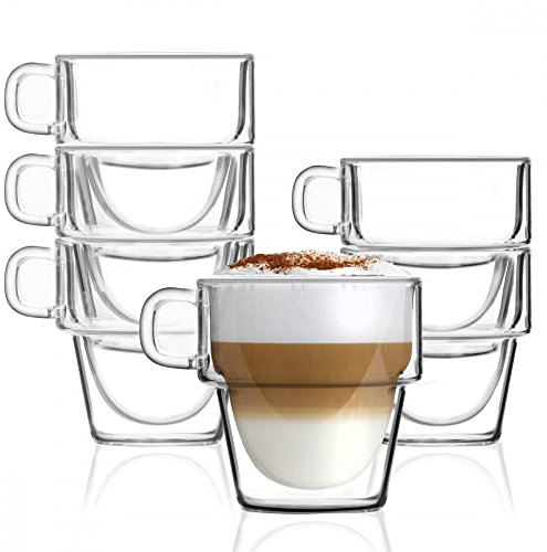 Vialli Design Senso 7459 doppelwandige Gläser, 350 ml, 6 Stück