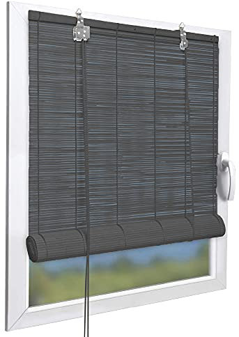 Store Enrouleur en Bambou 120 x 180 cm - Gris