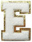 3Pcs Letter Patches Varsity Glitters Chenille,SPRT Iron on White Letter Patch,Alphabet Cloth Patch for Team Costume Decoration 3.1in Height E (3 Pieces)