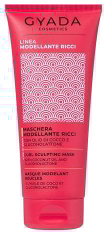 GYADA COSMETICS, Maschera Modellante Effetto Idratante e Anticrespo, per Capelli Ricci ad Azione Ammorbidente, a Base di Linfa di Vite e Acqua di Riso Fermentata, 200 ml
