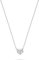 JETTE Damen-Kette 925er Silber 16 Zirkonia One Size, Silber 32020318