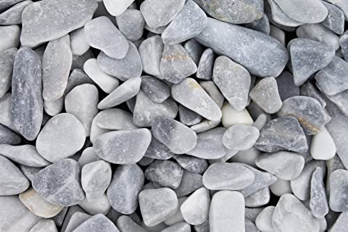 Gartenwelt Riegelsberger Kies 5 kg Naturkies gewaschen Ice Blue Körnung 7-15 mm Gartenkies Teichkies Dekokies Deko Wegkies Wegsteine Zierkies