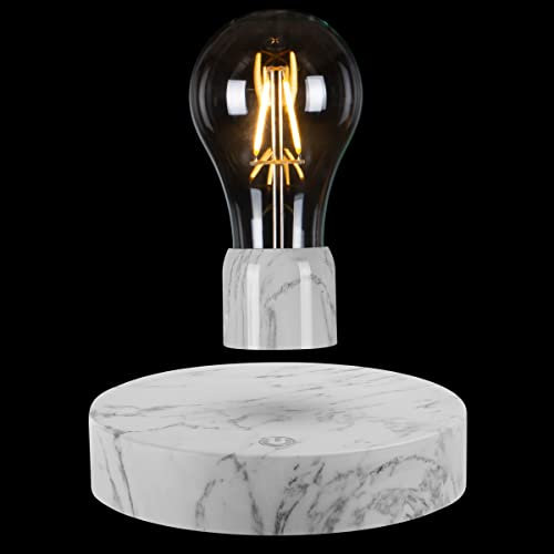 Magnetische schwebende Glühbirne, schwebende LED-Glühbirne mit Berührungssteuerung, schwebende rotierende Glühbirne Nachtlichter, kreative Geschenke, Schreibtischlampe für Zimmer Tischdekoration