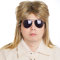 baotongle 80er Jahre Blond Männer Mullet Perücke, Synthetisches Haar, Einheitsgröße, WIG, Perücke, Party, Kostüm, Cosplay