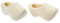 Miniatur Holz Schuhe, ca. 3cm, 2 Stck. Hobbyfun