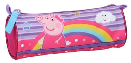 mybagstory - Federmäppchen - Peppa Pig - Kind - Schule - Grundschule - Kindergarten - Kinderbetreuung - Kita - Mädchen-Federmäppchen - Größe 20 cm