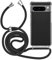 MyGadget Handykette für Google Pixel 8 Pro Hülle mit Band - Handyhülle mit Handyband zum Umhängen Kordel Schnur Case Schutzhülle - Schwarz