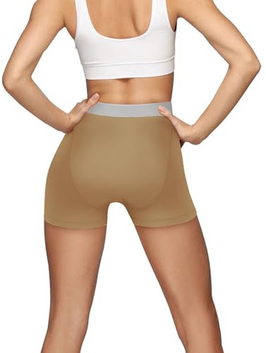TIICHOO Menstruationsunterwäsche Boyshorts Starke Blutung Wochenbett Periodenunterschwäsche 1er Pack(Medium, 1 Beige)