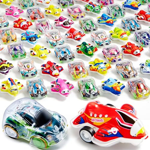 JOYIN 50 Pcs Mini Autos - Kinder Spielzeugautos, Kleine Autos, Mitgebsel für Kindergeburtstag, Kleine Geschenke für Kinder 3+, Weihnachtsgeschenke