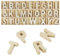 Großbuchstaben A-Z, 130 Stück HolzBuchstaben Set, Holzbuchstaben Klein, Buchstaben Holz, Buchstaben zum Basteln fur DIY Party Heim Dekoration Displays