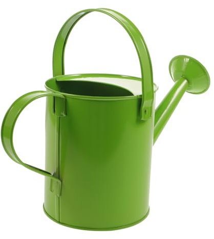 CIMAXIC Regadera Hojalata Regadera Metal para Niños Botella Agua Metal Grande Regadera Pico Largo Herramienta Horticultura Regando Jardín Botella Riego Planta Planchar