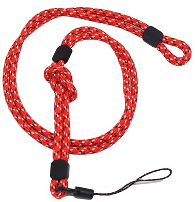 BAWAKO 4er Schlüsselbander trennbar, Umhängeband für Schlüssel Namensschild Handy Kamera, Lanyard Schlüsselanhänger Damen und Herren (Rot)