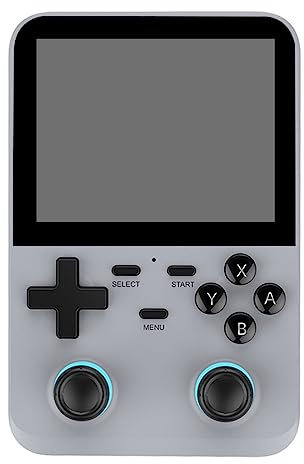 Nostalgic - Consola de juegos de mano, pantalla HD de 3.5 pulgadas, 64 G integrada, más de 10000 juegos, sistema Linux de código abierto, batería de 3500 mAh, portátil, retro, para niños y adultos