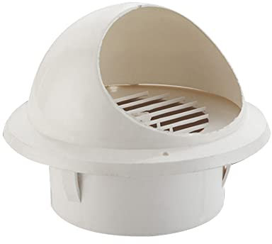 MEIDENG PVC-Schornsteinverkleidung, Abgasrohr-Abdeckkappe, Schornstein-Abzugshaube, Regenschutz-Schutzkappe, Abschluss for Heizung, Herd, Abgasrohr, Abluft, Vogelschutz Oben(Size:160mm/6.3Inch)