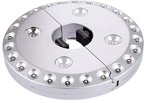 Yaoliucp LED Cordless Parasol Light Adjustable 3 Level Camping Umbrella Lamp with 28 Bright LED, LED Cordless Parasol Lights