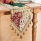 TOPLUXE Runner da Tavola Natalizio, Decorazioni da Tavola Natalizie per Pranzo/Cucina/Ristorante/Banchetto/Festa di Natale (33x274cm, Patchwork Natalizio)