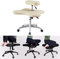Kniestuhl, Meditationsstuhl, ergonomischer Stuhl mit gekreuzten Beinen und Rollen, höhenverstellbarer Bürohocker, Beige, Einheitsgröße