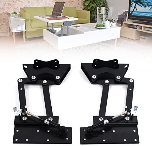 2 piezas de mecanismo de muebles de hardware, bisagra, mesa de centro elevadora para mesa de café, mecanismo de elevación de mesa de café, 290 mm