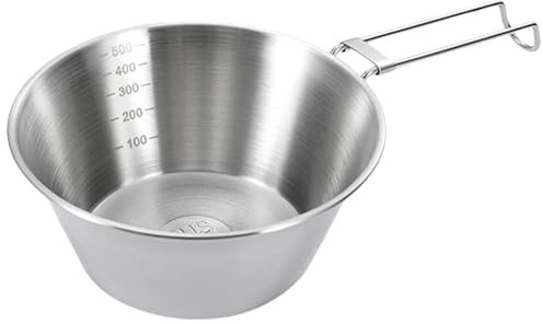 Elegante cuenco de acero inoxidable 304 para servir sandía, cuenco para camping, mezcla, cuenco de arroz, picnic, para camping