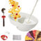 Liocwocne Anti Soggy Cereal Bowls, Non Wet Cereal Bowl, Cereal Bowl Separate Milk, Divided Cereal Bowl, Reusable Snack and Dip Bowls for Snack Milk Topping Yogurt for Kids and Adults (White)