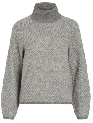 Vila Damen Vilory High Neck L/S Knit Top - Vilory High Neck L/S Knit Top - Noos (1er Pack)