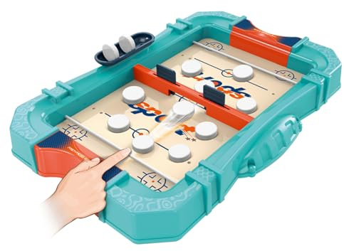 KERTOY Kids Board Games - Family Board Games for Children, Teenagers & Adults - Classic Board Games for Girls & Boys - 2+ Players, Age 3+ (Hockey & Puck)