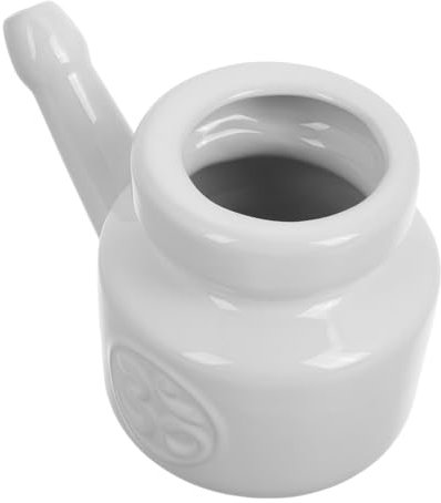 NOLITOY Nasenspülkanne Aus Glatter Keramik Sanfter Nasenreiniger Für Erwachsenen Einfach Zu Bedienen Mit Warmem Wasser Und Salz Für Yoga Und Saisonale Nasenpflege Gesundheitsfördernd Wiede