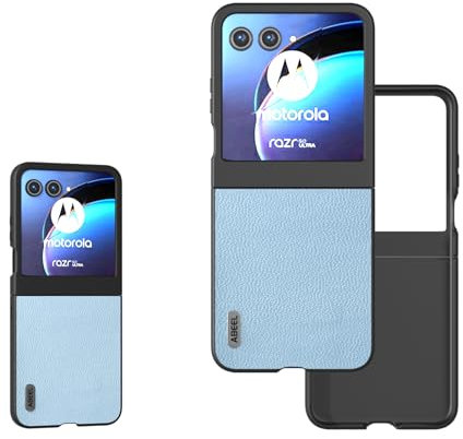 COQUE Étui pour Motorola Razr 2025 Rabattable Cuir Premium Motif Litchi Compatible avec Motorola Razr 2025 (Gris)