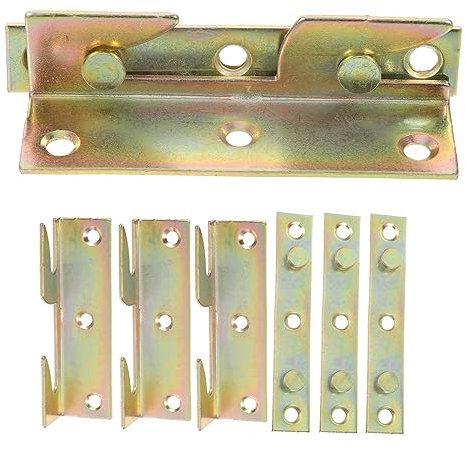 SHINEOFI 8stücke Teiliges Bettbeschläge Aus Kaltgewalztem Stahl Rostfrei Und Formstabil Praktische Halterungen Für Holzbettrahmen Kopfteil Und Bettgeländer Für Bettschienen Und Holzmöbel