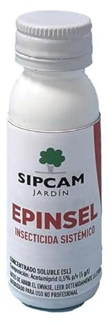 Epinsel 25 ml - Sipcam. Insecticida sistemico de amplio aspectro a base de Acetampird 0.5%. Contra pulgon, mosca blanca y escarabajos
