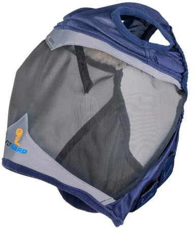 Shires FlyGuard Pro - Maschera antimosche a maglia fine con foro per le orecchie, taglia pannocchia, leggera e traspirante, protezione contro mosche e insetti, vestibilità sicura e comoda per scendere