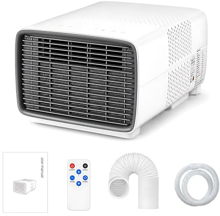 KPOUYYDS Tent Air Conditioner - Portable AC for Camping with 2700 BTU Real Compressor, 280W Low Wattage & 45dB Quiet Sleep Mode, 3-in-1 Mini Cooler for RV, Tents, Dorms & Outdoor Travel