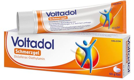 Voltadol Schmerzgel – Rezeptfreies Diclofenac-Schmerzgel, 60 g | Für schnelle Linderung bei Rücken-, Gelenk- und Muskelschmerzen – 3-4x täglich