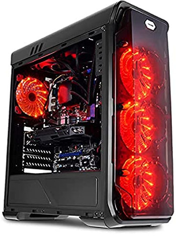 LC POWER Gaming 988B - Red Typhoon, Midi Tower, PC, Metal, Negro, ATX,Micro ATX,Mini-ITX, Juego