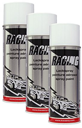 3X KWASNY 288 004 Auto-K Racing Lackspray Weiß Glanz 400ml