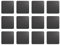ASA Selection 7837420 Untersetzer für Gläser, 10 x 10 cm, Kunststoff in Lederoptik, Basalt (3 x 4er Pack)