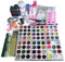 TEEROVA Professional 72 Acrylic Powder Liquid Brush Glitter Clipper Primer File Nail Art Tips Set Kit