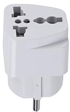 Mxtech Reisestecker EU, kompakter und Leichter Umrüststecker, Dänemark Frankreich für Deutschland Niederlande