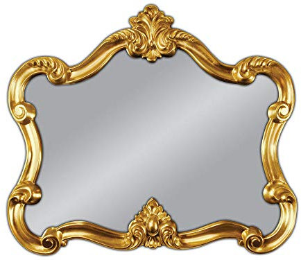 WANDSPIEGEL 80x70 cm Spiegel Barockspiegel Gold Oval Vintage Shabby Look BAROCK ANTIK Rokoko Woe