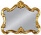 WANDSPIEGEL 80x70 cm Spiegel Barockspiegel Gold Oval Vintage Shabby Look BAROCK ANTIK Rokoko Woe
