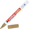 edding 4085 Kreidemarker - gold - 1 Kreidestift - Rundspitze 1-2 mm - dünner Kreidestift für Tafel abwischbar - zum Beschriften von Fenster, Glas, Spiegel - Tafelstift mit deckenden Farben