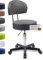 1stuff Rollhocker Squash 40 mit Rückenlehne BIGBACK - ca. 51-71 cm Sitzhöhe - Drehhocker - Praxis-Hocker mit 40 cm breitem Sitz - Küchen-Hocker mit Rollen - Bürohocker Dunkelgrau